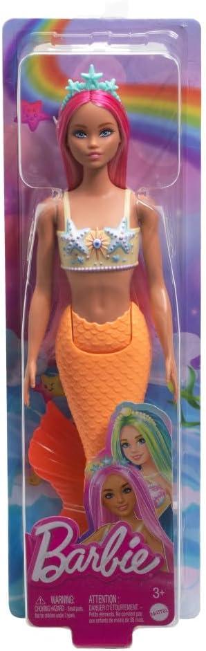 Barbie Mermaid Dolls With Colorful Hair, Tails And Headband Accessories