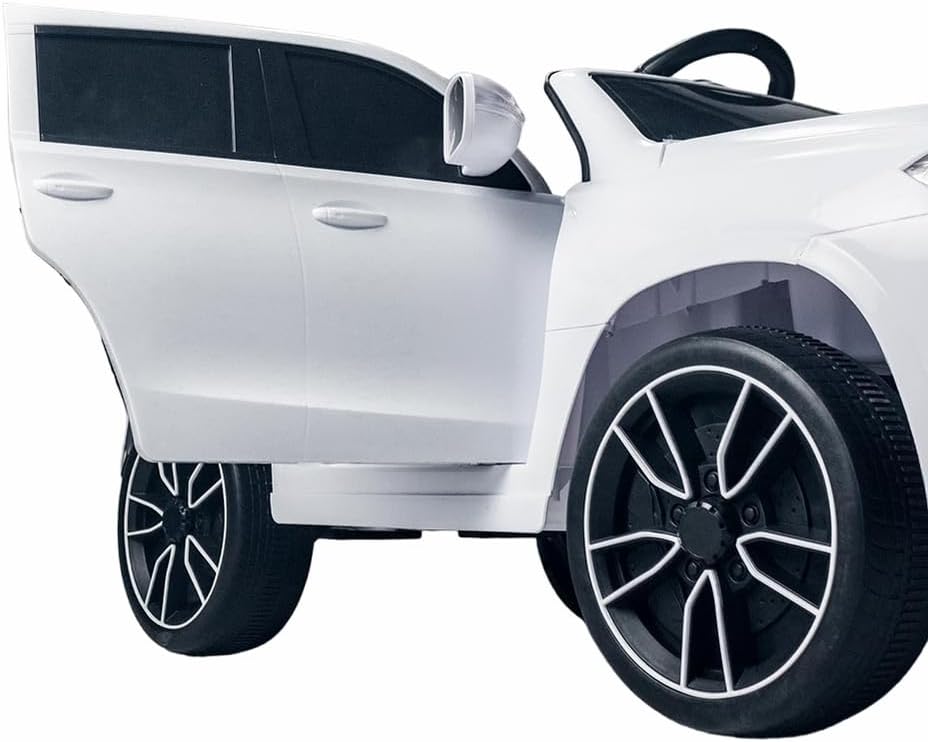 سيارة كهربائية للأطفال مع جهاز تحكم عن بعد - X8 - أبيض
