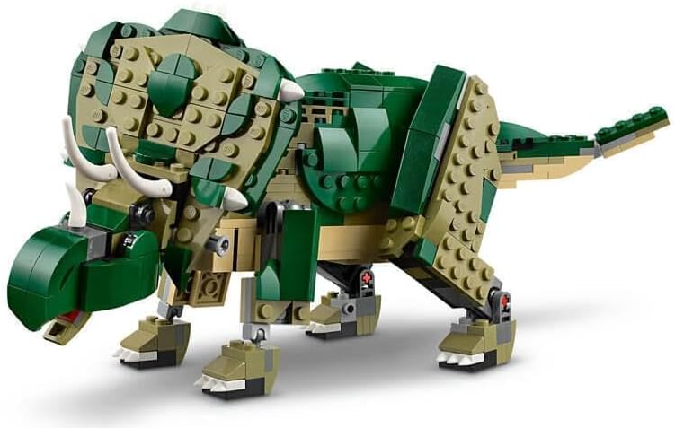 LEGO 31151 Creator 3in1 T. rex to Triceratops to Pterodactyl Toys, Dinosaur Figures