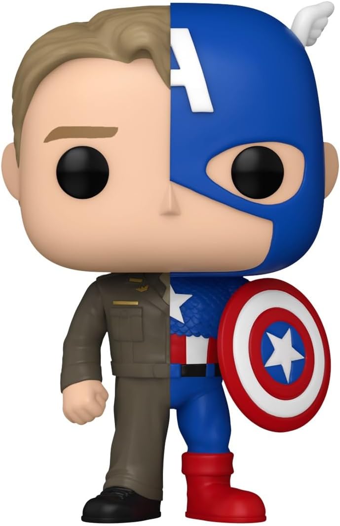 Funko Pop! Marvel: Split - Captain America/Steve Rogers – BumbleToys