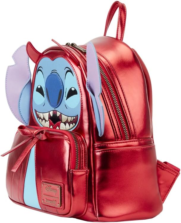 Loungefly Disney Stitch Devil Double Strap Mini Backpack