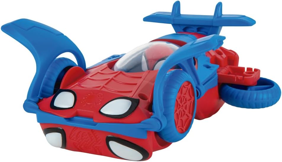 Disney Junior Marvel Spidey and His Amazing Friends Flip and Jet Vehicle SNF0080 - Spidey