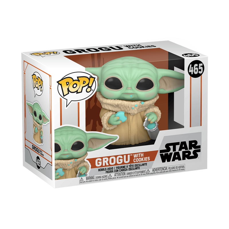Funko pop Star Wars: The Mandalorian - The Child, Grogu with Cookie 465