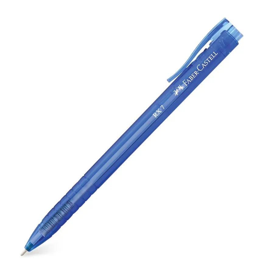 Faber-Castell RX-7 Ballpoint Pen (0.7mm, Set of 10 Pieces, Blue)