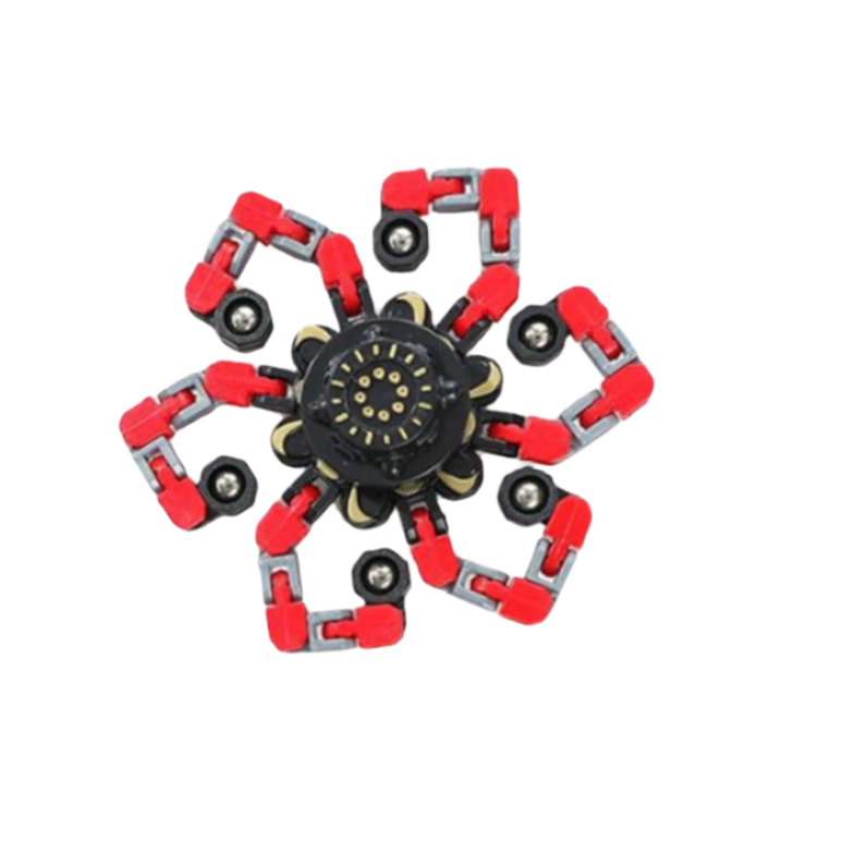 Fidget Spinners for kids&Adults Transformable Fingertip Gyros for Girls Boys Stress Reliefs Toys - Red