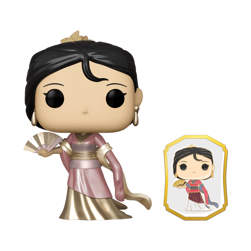 Pop!  Disney Princess: Mulan (gold) with pin