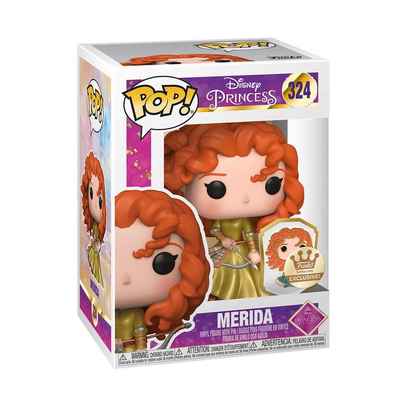 Pop! Disney Princess: Merida (gold) with pin