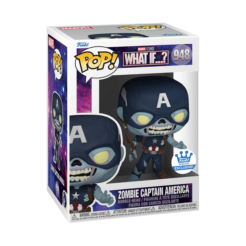 Funko POP Marvel What If...? - Zombie Captain America - BumbleToys - 18+, Action Figures, Avengers, Boys, Characters, Funko, Marvel, Pre-Order