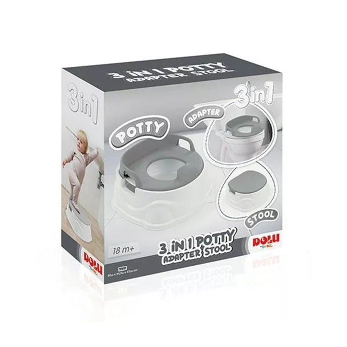 Dolu 3 IN 1 POTTY/ADAPTER/STOOL Grey