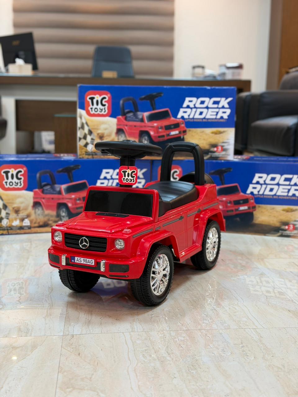 Tic Toys Rock Rider Ride-On For Kids - Red