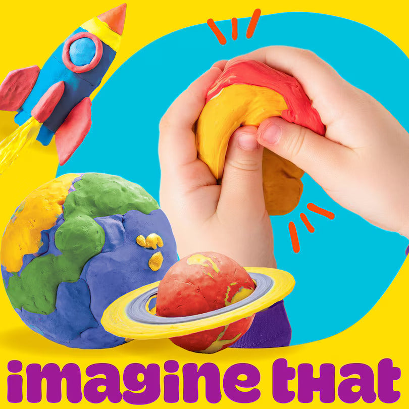 Hasbro Play-Doh Multicolored Air-Dry Clay, 6-Pack