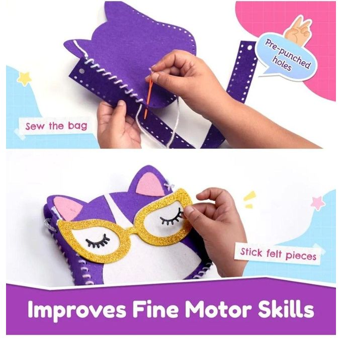DIY Kitty Sling Bag Craft Kit for Girls