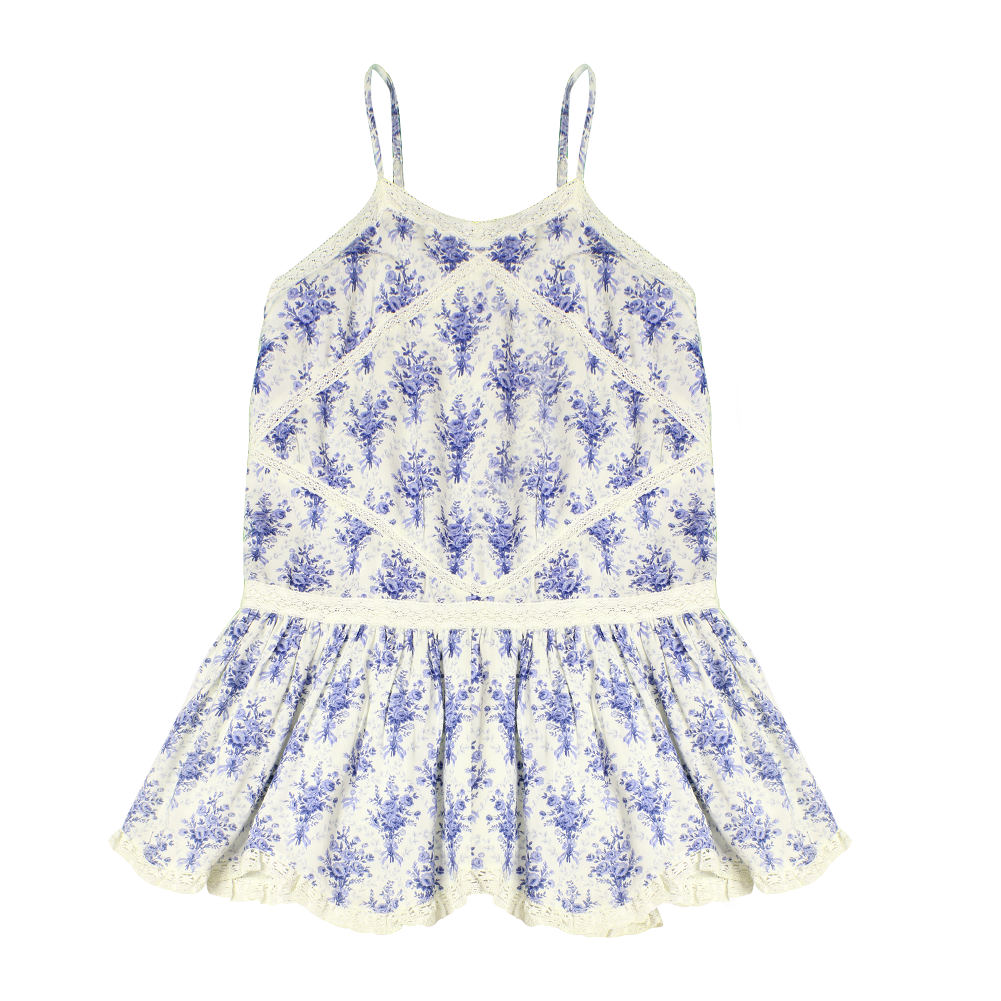 POLO RALPH LAUREN Kids BLUE FLORAL DRESS - Size 10 - 3alababak