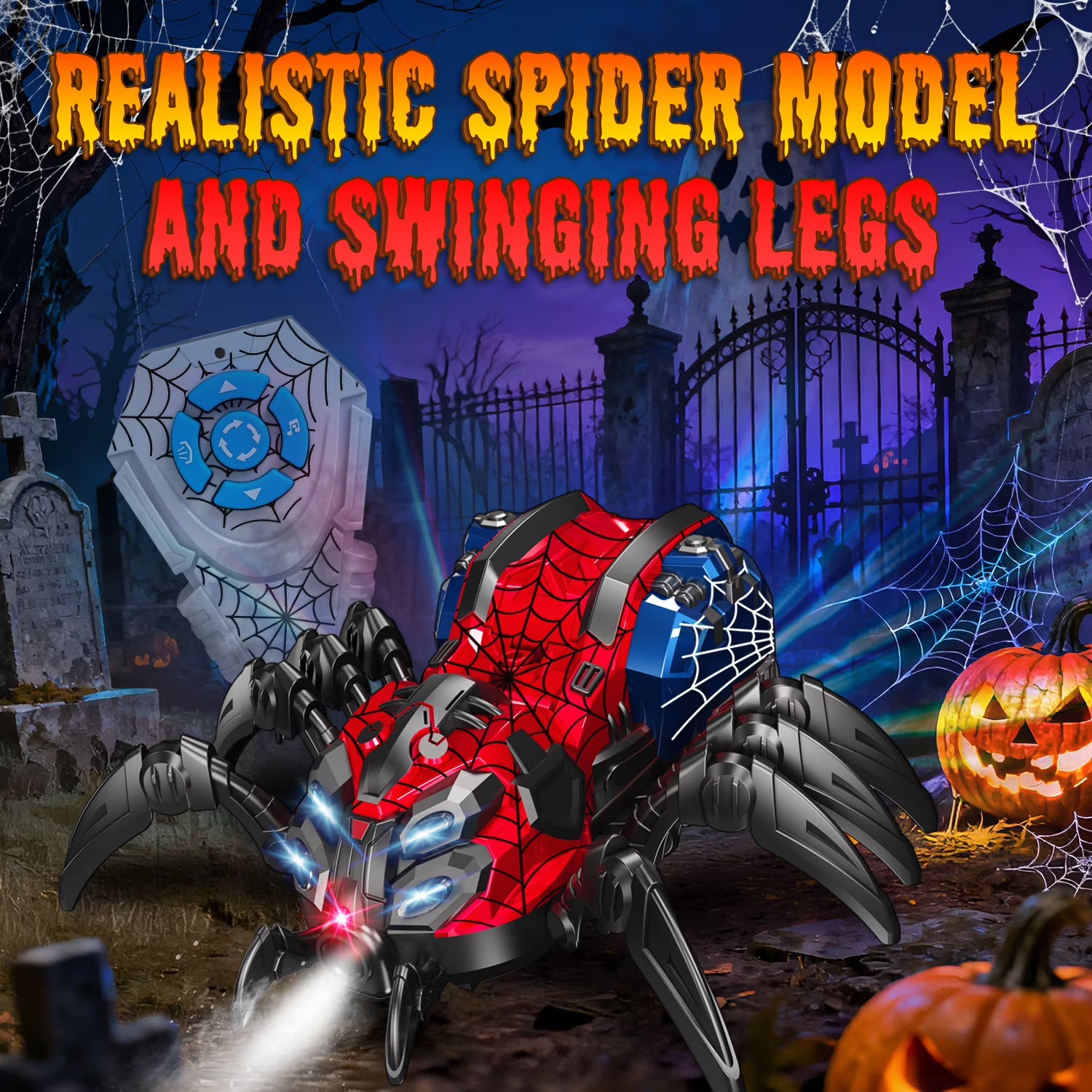 Huge Wave Remote Control Stunt Spider Car