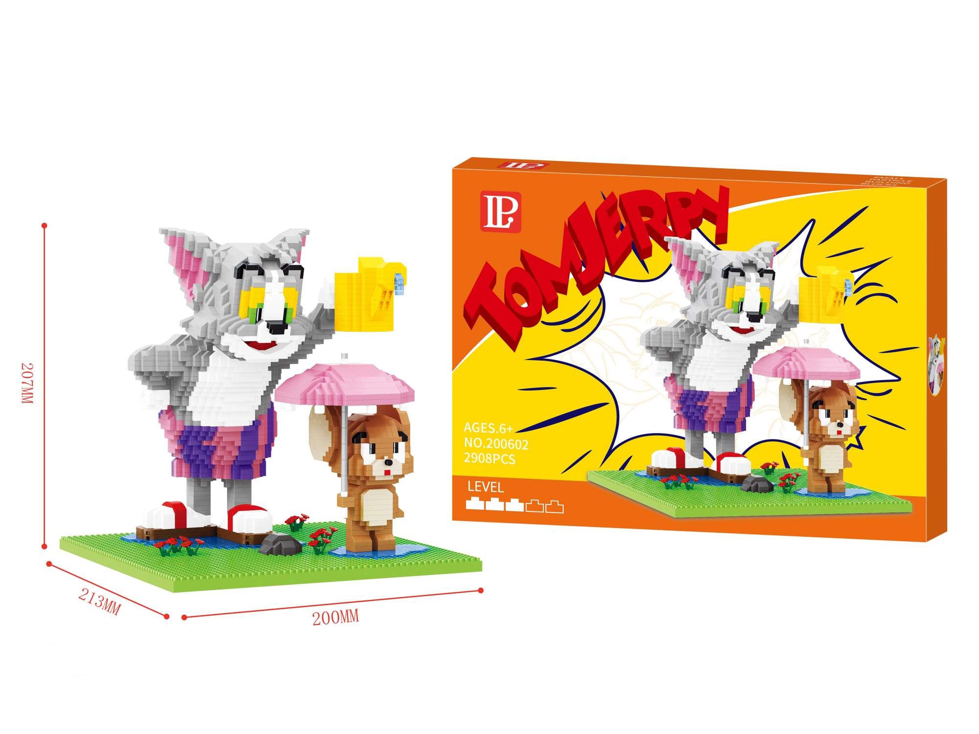 Building Blocks Tom & Jerry For Kids - 2908 PCS