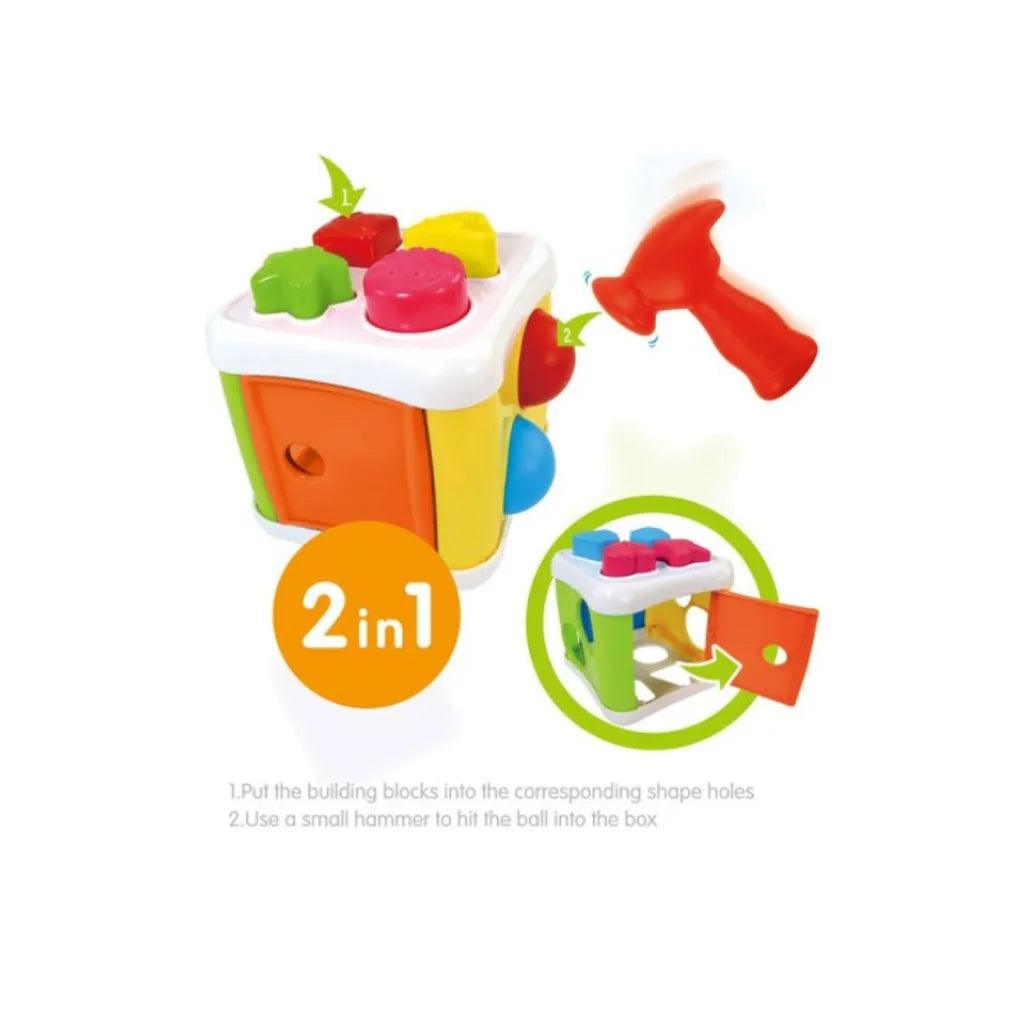 2In1 Sort & Beat Cube Inetractive Educational Fun +12M