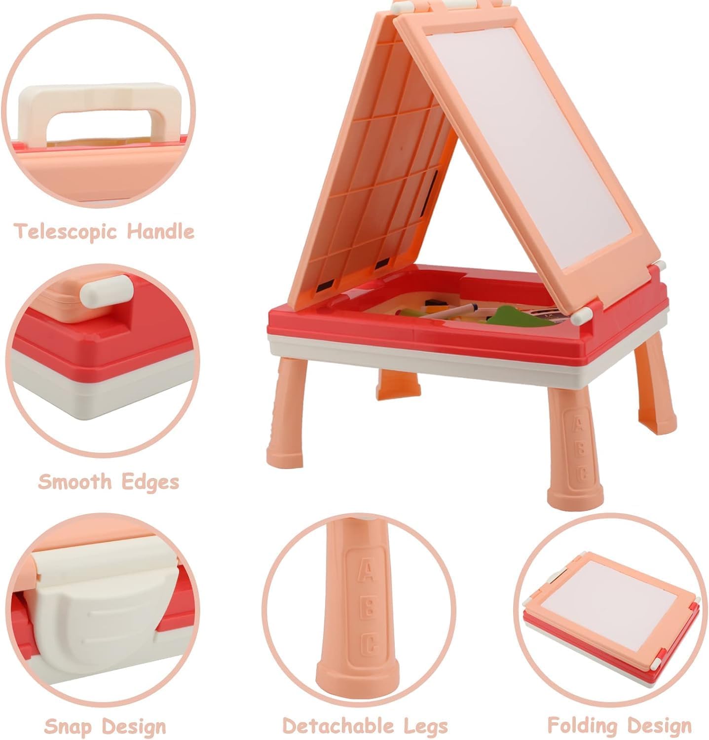 Talented Painter Double Face Drawing Board 31 Pieces - Pink