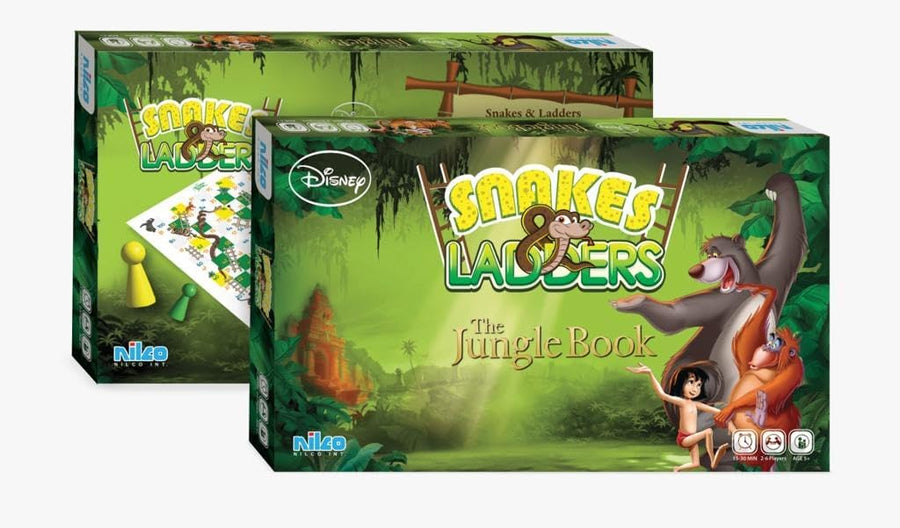Nilco Disney The Jungle Mowgli Snakes and Ladders Game