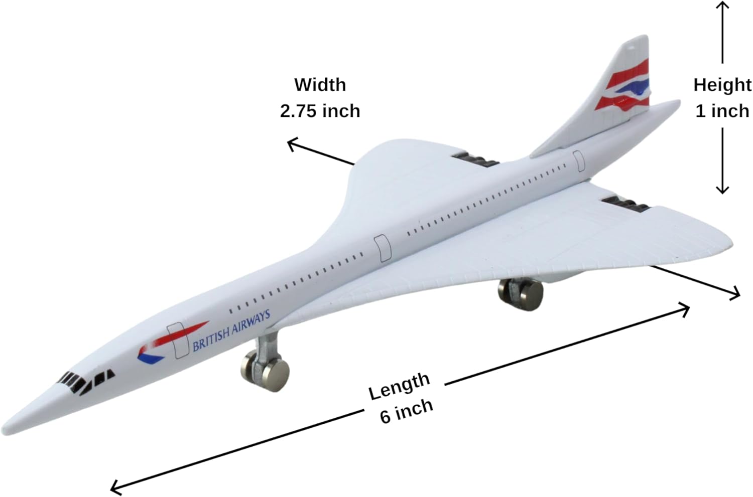 Daron Worldwide Trading British Airways Concorde Single Plane DAR98845
