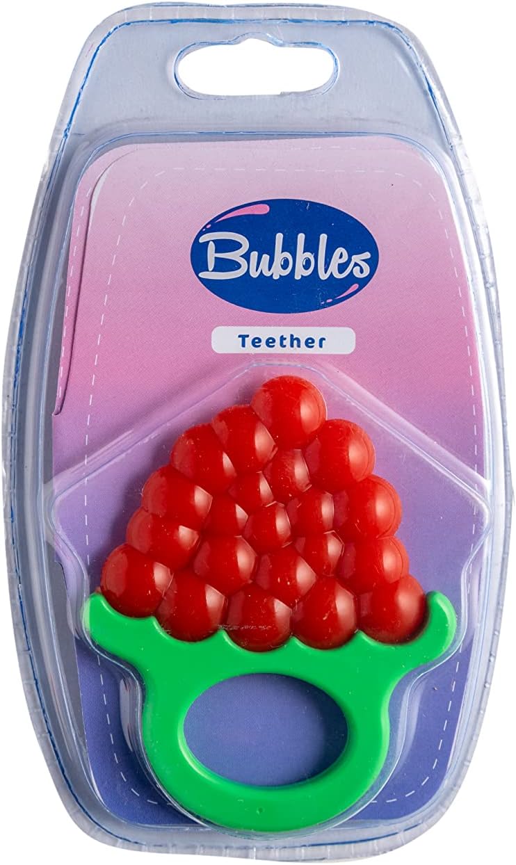 Bubbles silicone teether grape for baby