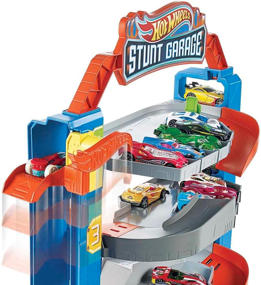 Hot Wheels City Stunt Garage Play Set Gift Idea for Ages 3 to 8 years