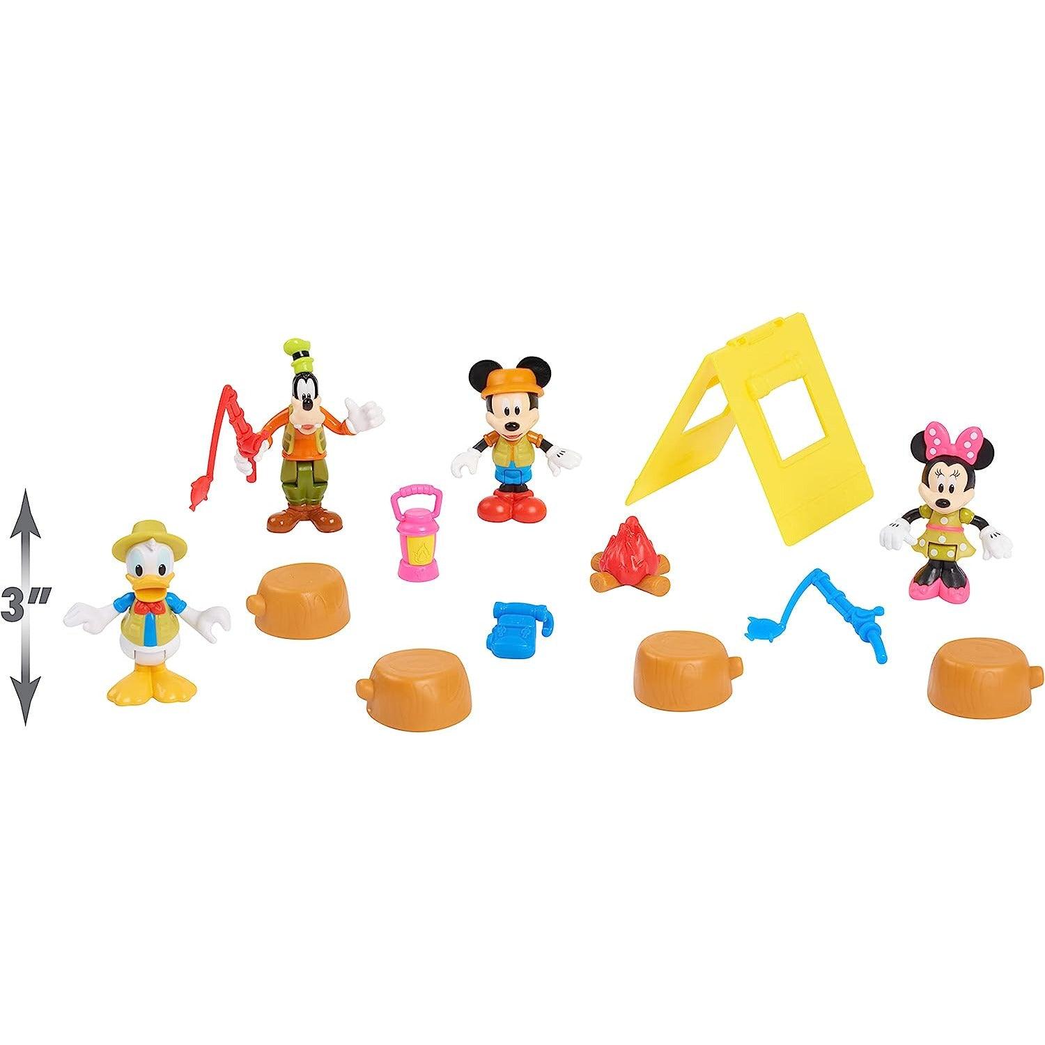 Disney Junior Mickey Mouse Funhouse 14 Piece Camping Figure Set - BumbleToys - 3+ years, 5-7 Years, Figures, Girls, Heroes, Minnie Mouse, Pre-Order