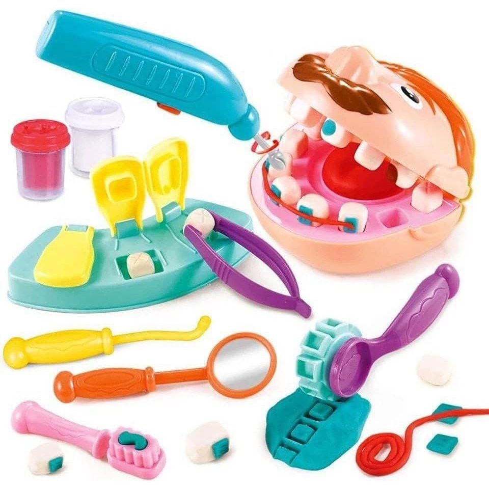 Magic Dough Happy Color Mud Dentist Set