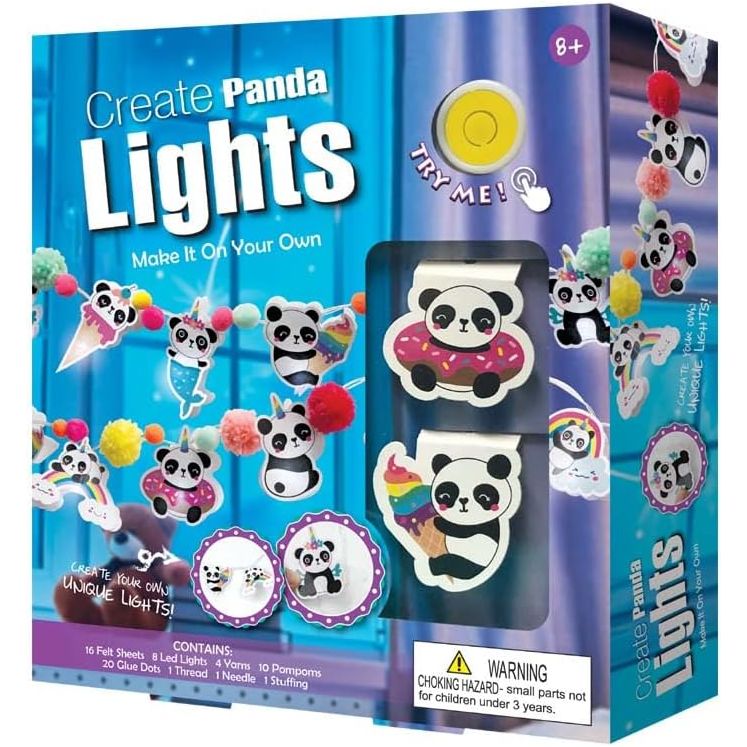Sew Star Decorate Your Own String Lights LED Kit -Panda SS-19-038, 8+