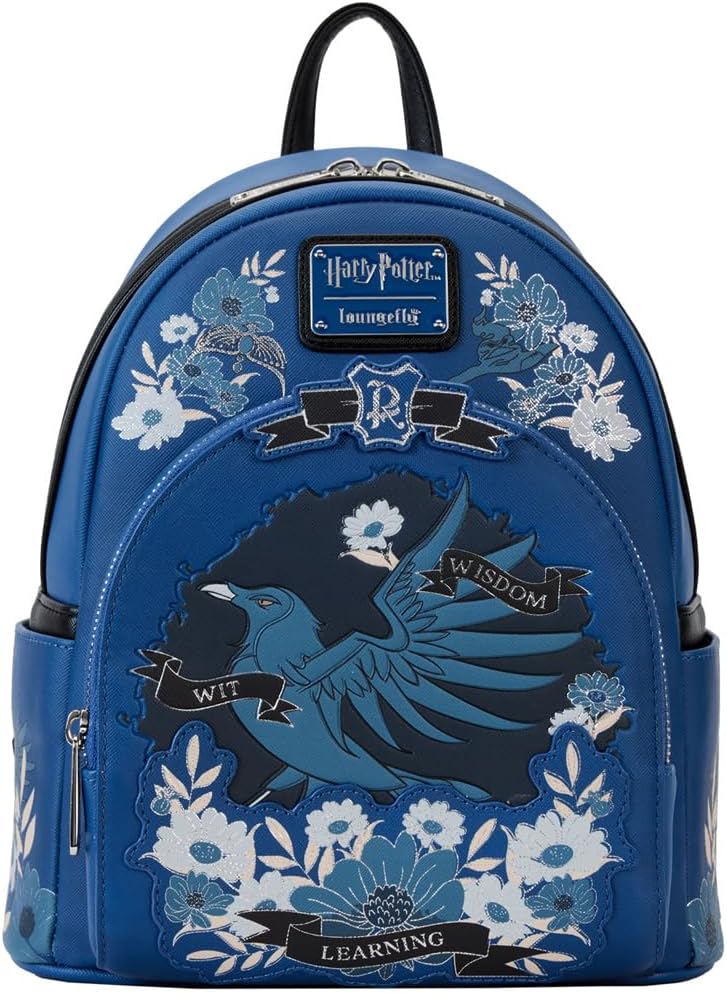 Funko Loungefly! Wizarding World: Harry Potter - Ravenclaw House Floral Tattoo Mini Backpack