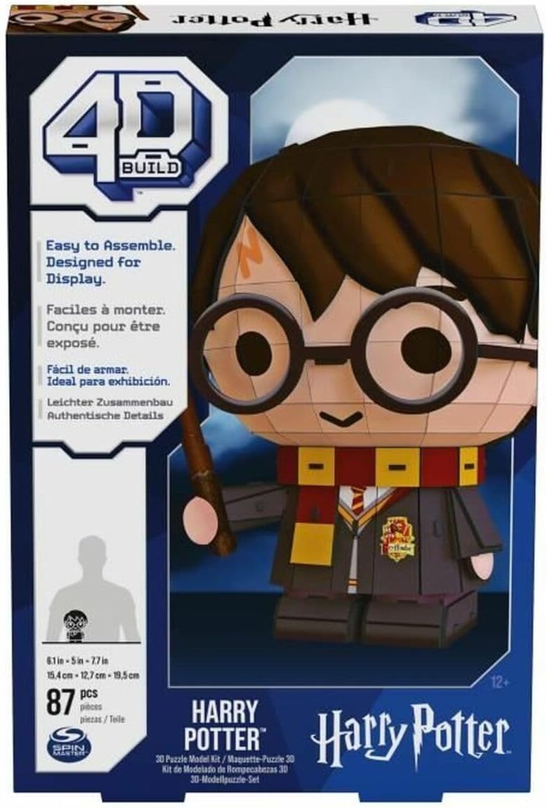 4D Build Harry Potter 3D Puzzle Model Kit – 87 Pieces Cardboard Building Set for Teens & Adults