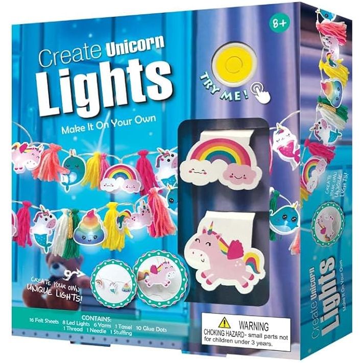 Sew Star Decorate Your Own String Lights LED Kit -Unicorn SS-19-035, 8+