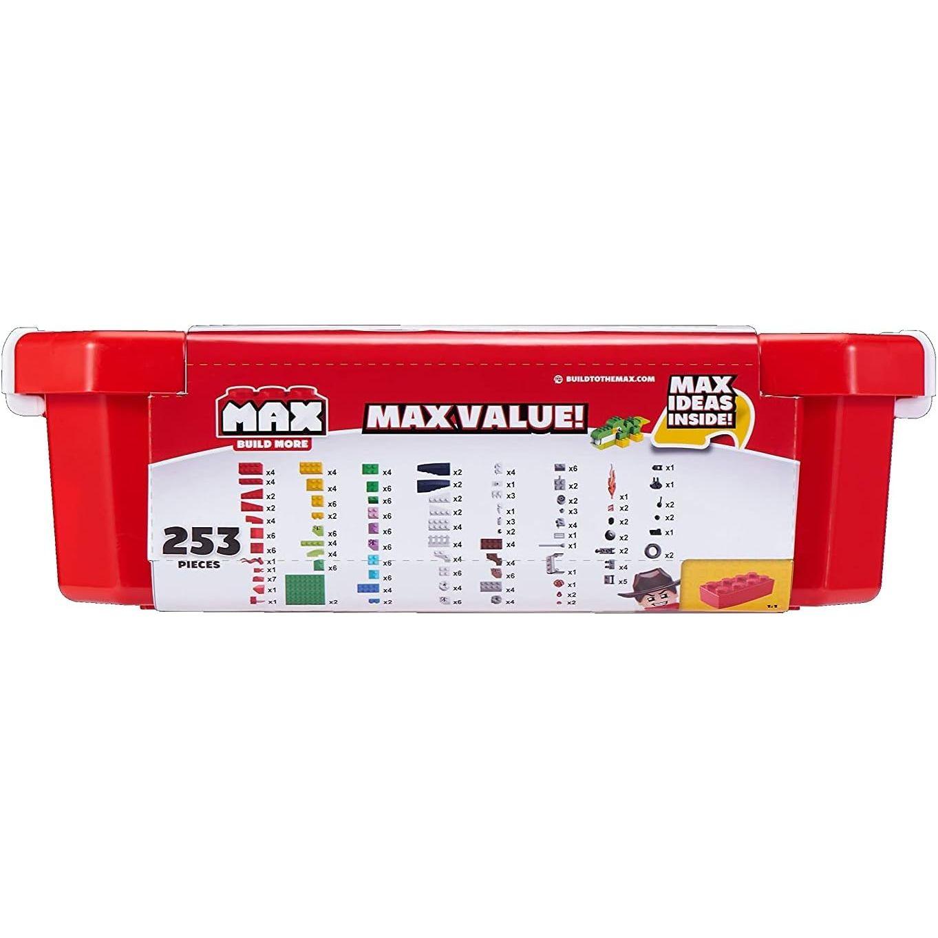 Zuru S002 Max Build More Building Value Bricks Set 253-Pieces, Multicolor