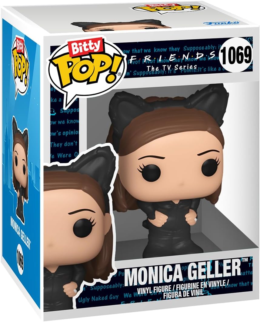 Funko Bitty Pop! Friends Mini Collectible Toys - Halloween Costume Collection Monica Geller, Ross Geller, Chandler Bing & Mystery Chase Figure