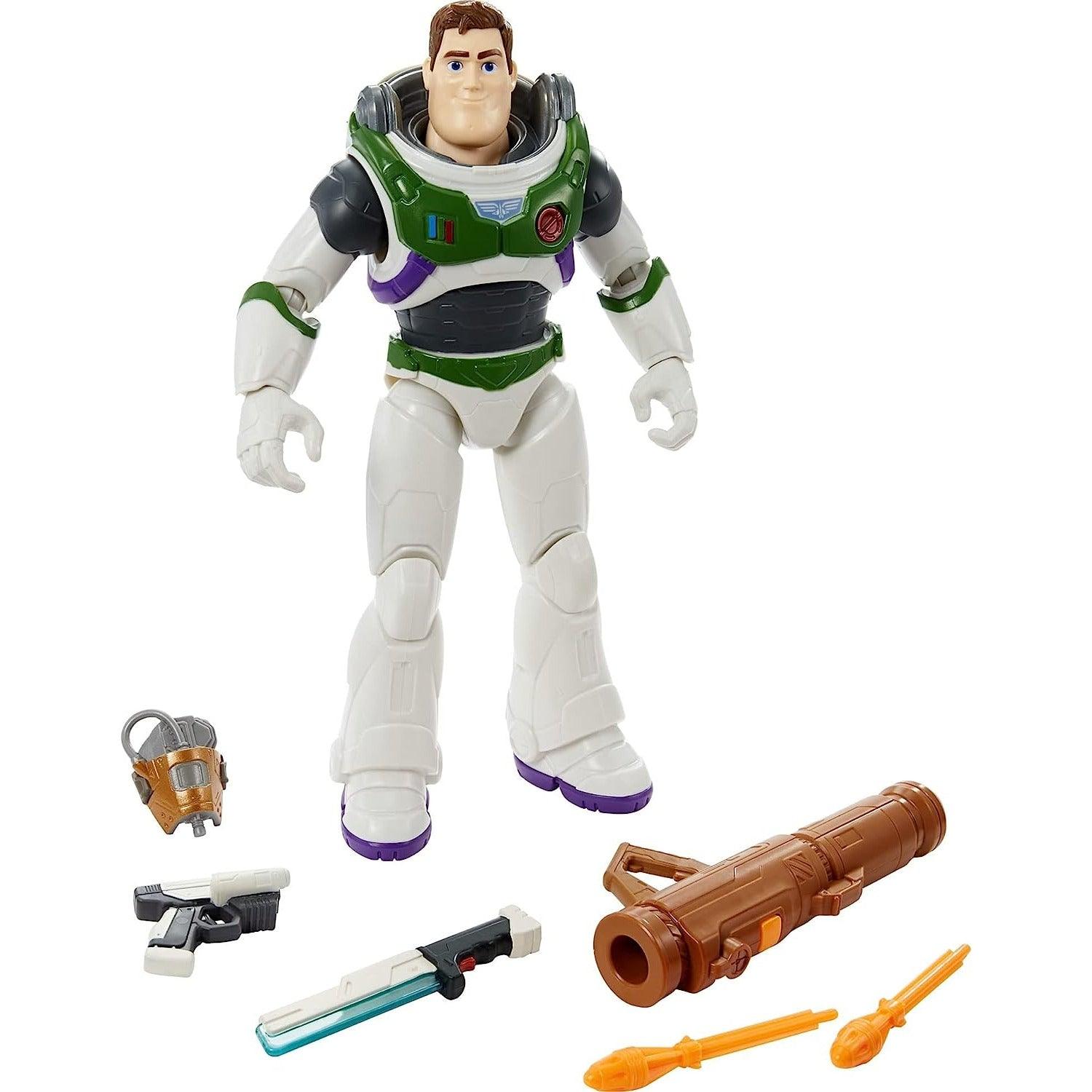 Mattel Lightyear Toys 12-in Action Figure with Accessories, Buzz Lightyear with 4 Gear Up Accessories - BumbleToys - 18+, 5-7 Years, Action Figures, Boys, Lightyear, Pre-Order, Toy Story