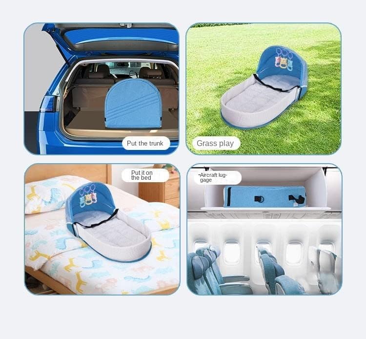 Baby Sleeper Travel Bag – Portable Foldable Bassinet, Diaper Bag & Backpack