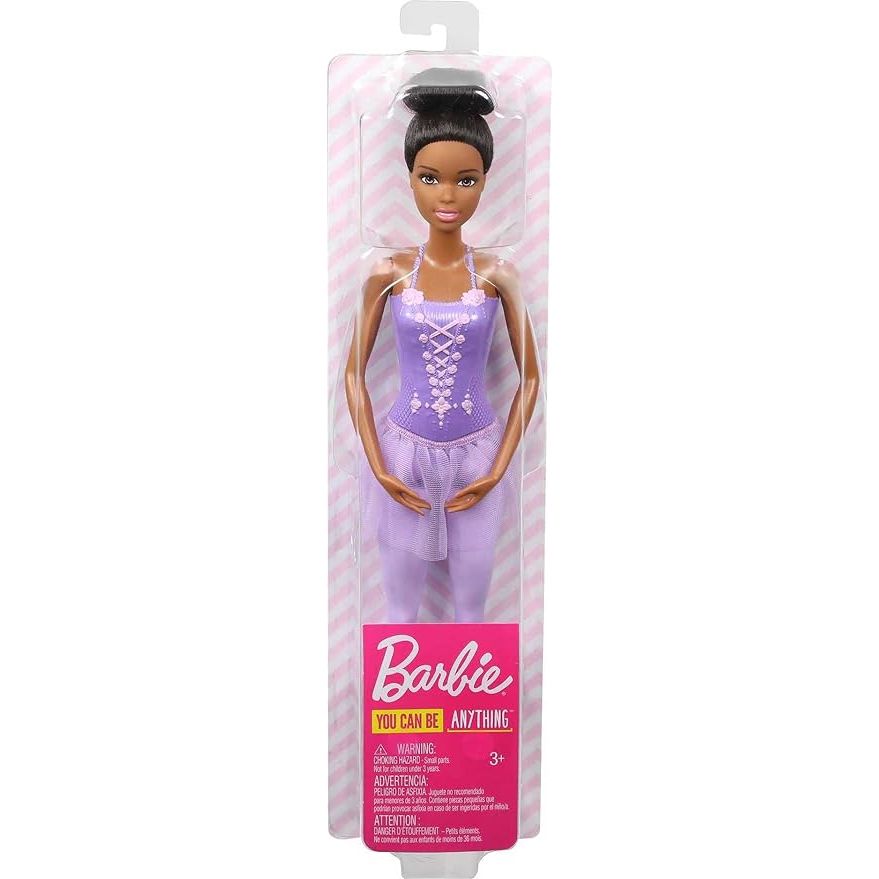 Barbie Ballerina Doll with Ballerina Outfit, Tutu, Sculpted Toe Shoes and Ballet-posed Arms for Ages 3 and Up