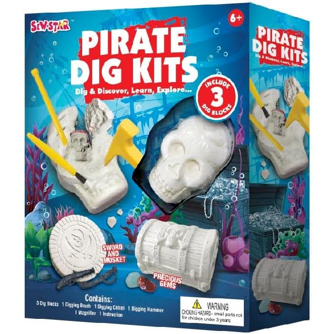 Sew Star Pirate Dig Kits - Excavation toy for kids SS-20-032, 6+