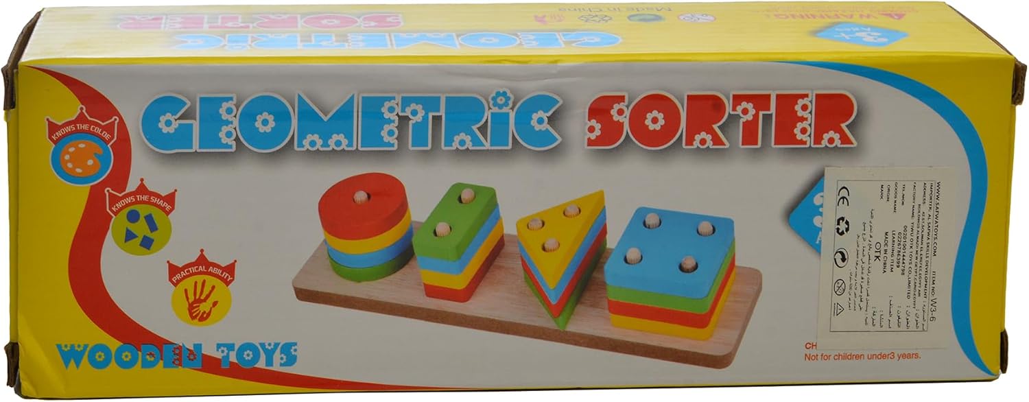 Wooden Educational Geometric Sorter for Kids