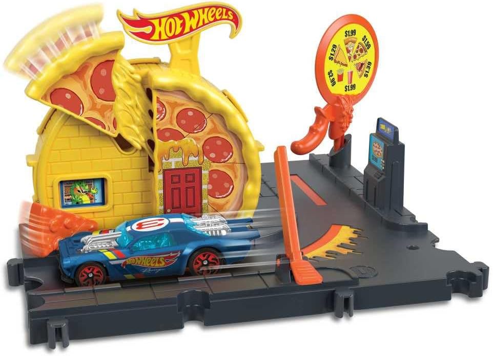 Hot Wheels Mattel City Speedy Pizza Pick-Up/from Assort