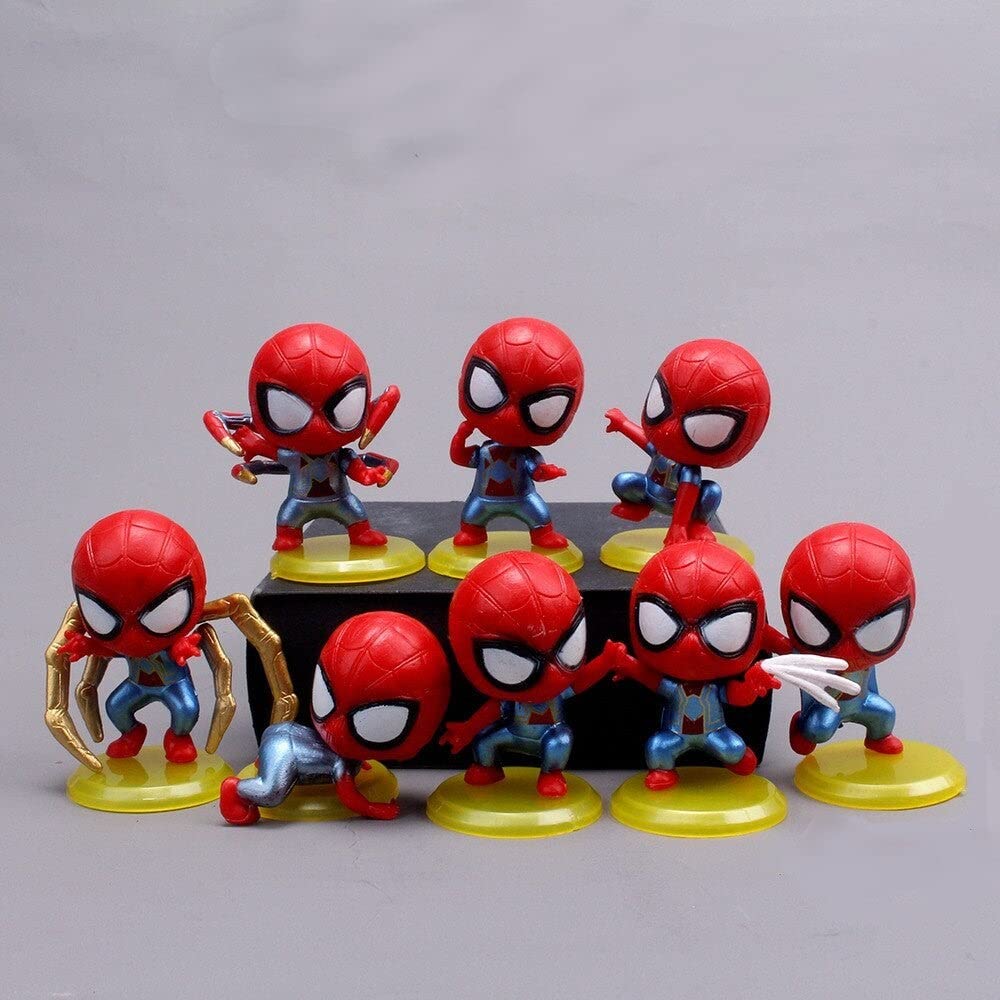 Action Figures Spider-Man Set Of 8 4.5 cm E13-837