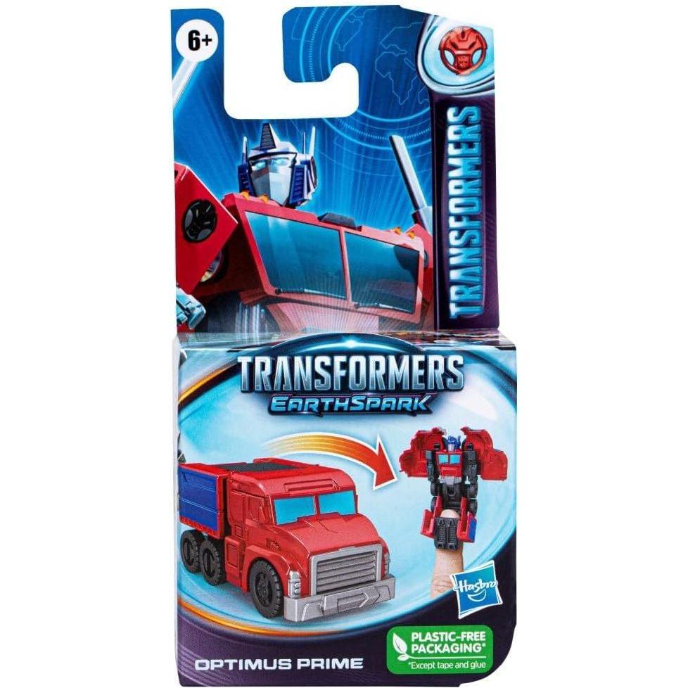 Transformers EarthSpark Tacticon Optimus Prime Figure 6 cm Robot Toy for Kids Age 6+