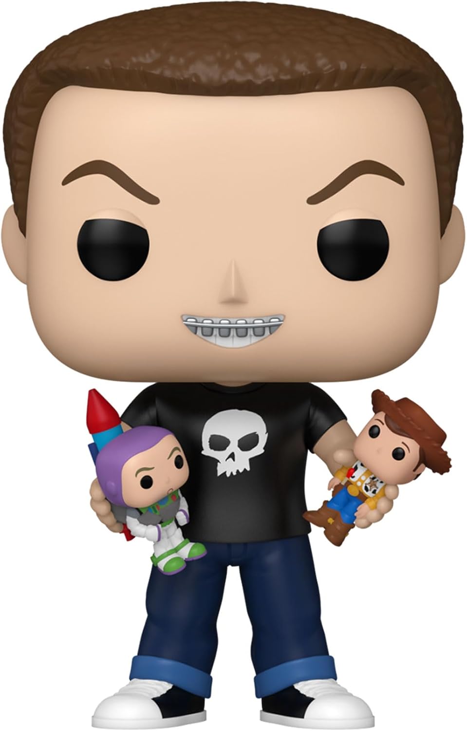 Funko Pop! Cartoon Animation: Disney Pixar - Toy Story 30th Anniversary - Sid Holding Buzz Lightyear & Woody (Exclusive) #1598