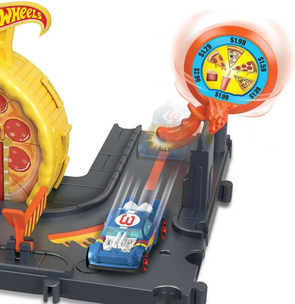 Hot Wheels Mattel City Speedy Pizza Pick-Up/from Assort