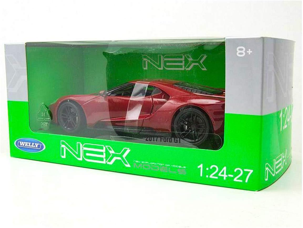 سيارة Welly Nex Die-Cast المعدنية النموذجية بمقياس 1:24-2017 Chevrolet Corvette Z06