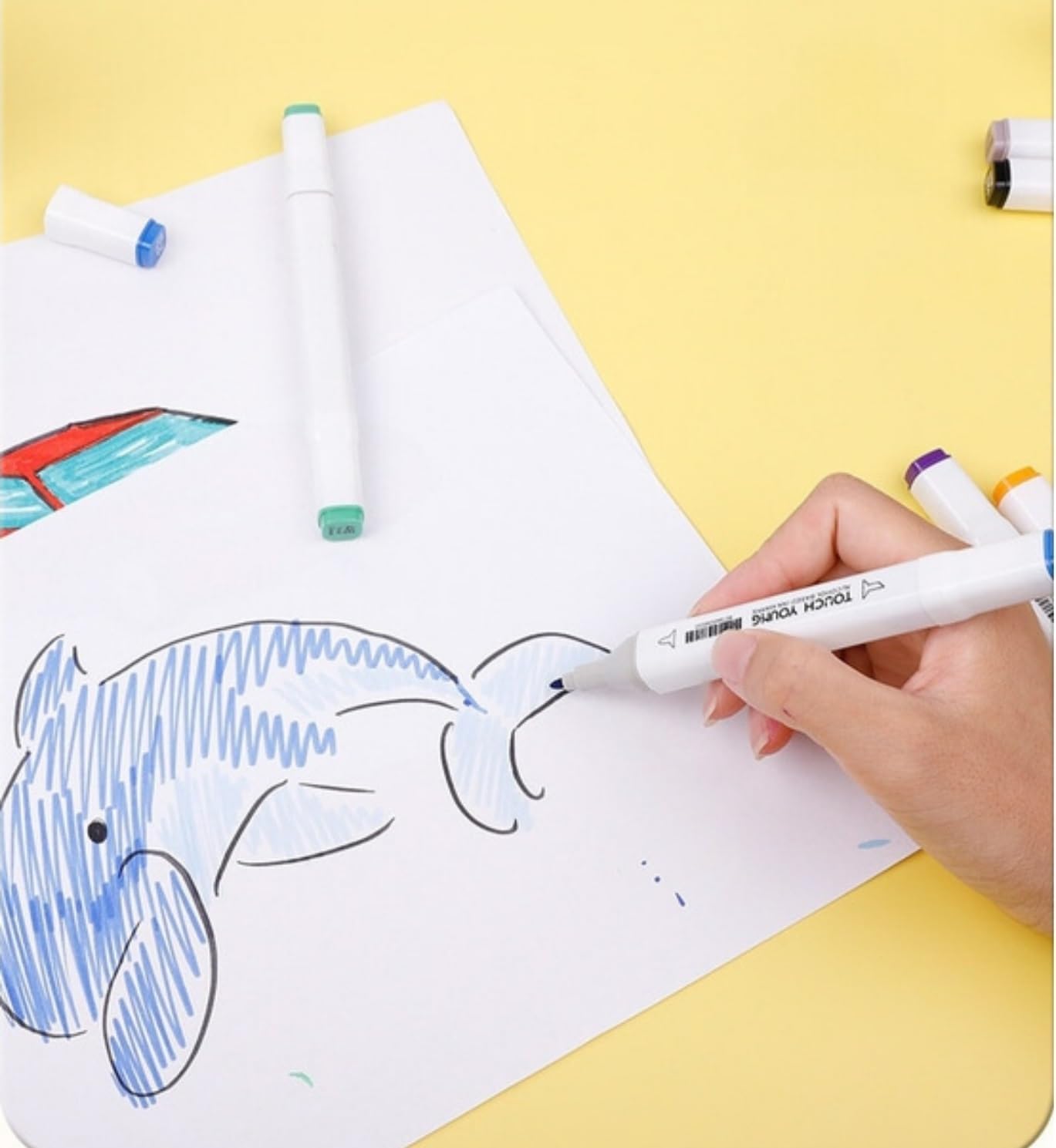 Touch Young Madden Marker Pen Set, 2 Colors, Vacuum Box, 48 Colors