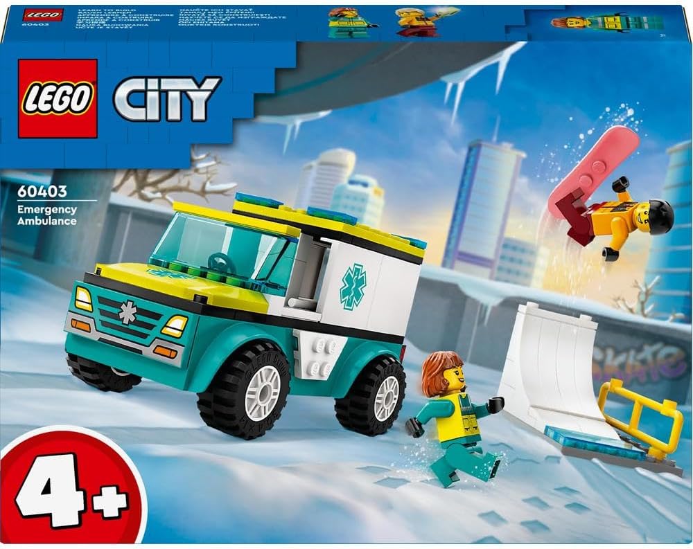 LEGO® City 60403 Emergency Ambulance & Skater Vehicle Set