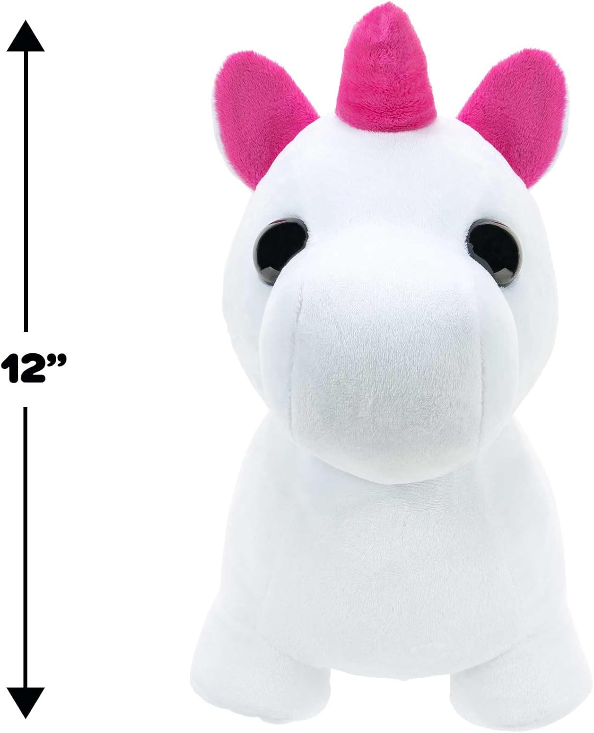 Adopt Me! Luminous Neon Unicorn Soft Toy - Soft and Cuddly - Three Lighting Modes - Directly Inspired by Game No. 1, Toys for Children - 6 Years and Up