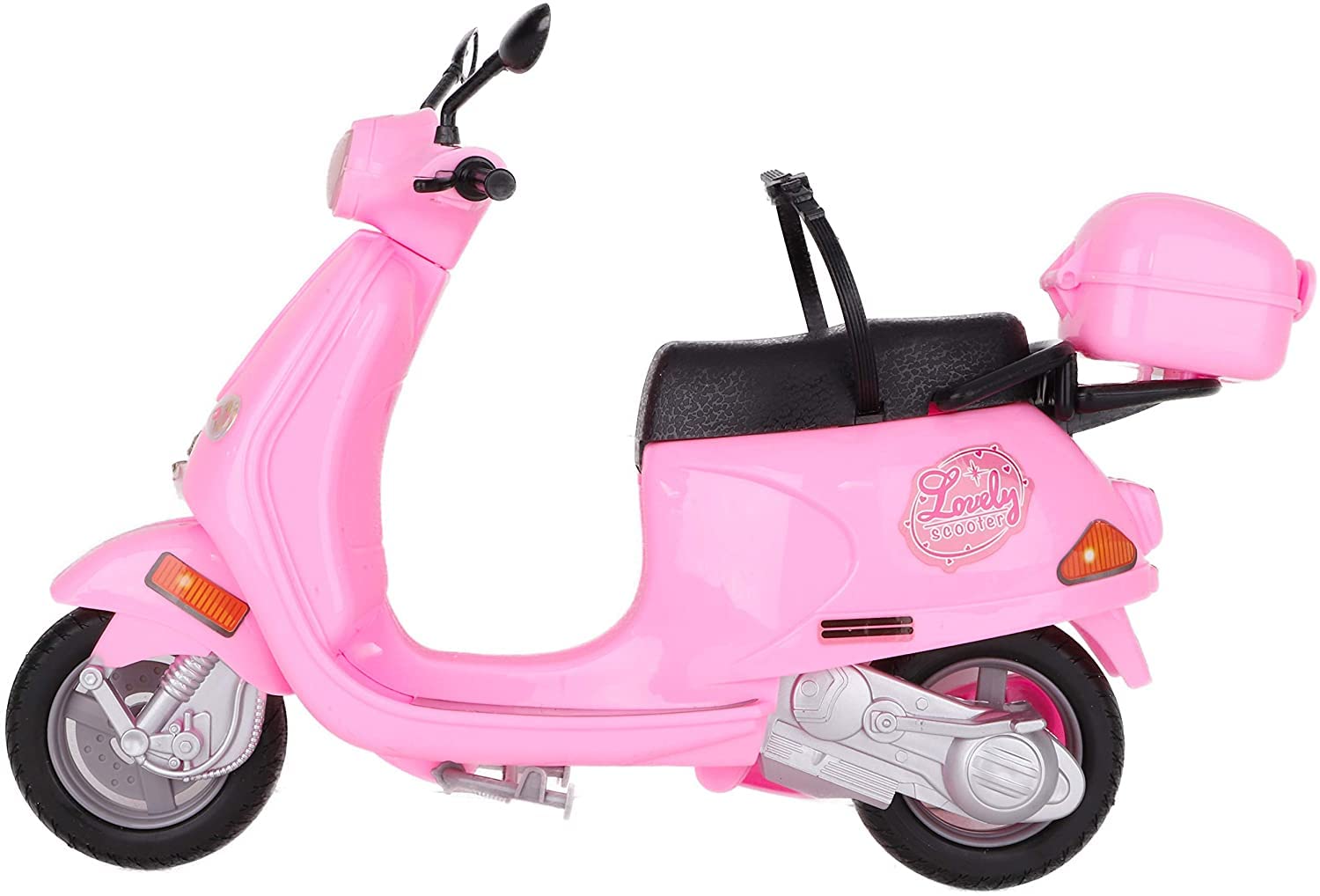 Fashion Motorcycle Cute Doll on Pink A Motorcycle Play Set For Girls