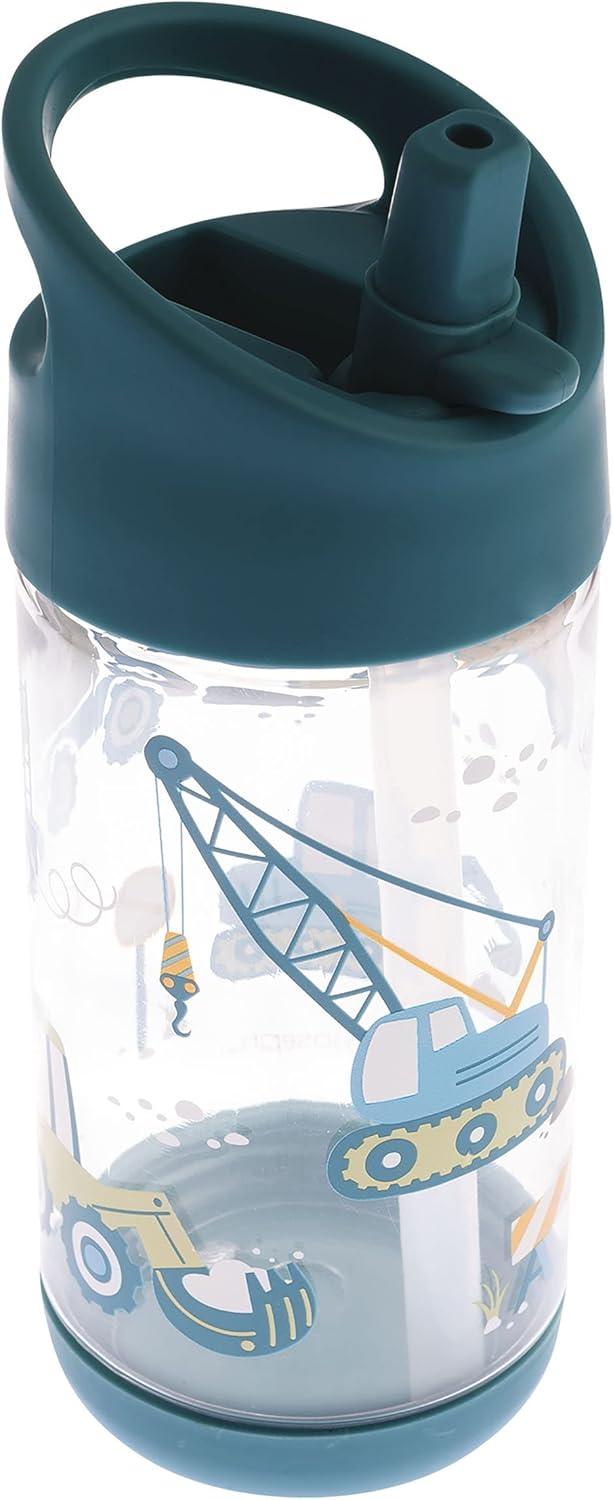 Stephen Joseph Flip Top Kids Water Bottle – Construction