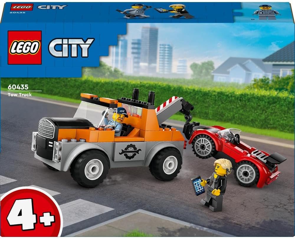 LEGO® City 60435 Sports Car Tow Truck and Repair Vehicle Toy Set